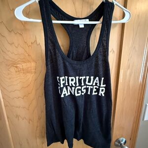 Spiritual Gangster Black Tank Top